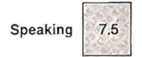 Speaking Score